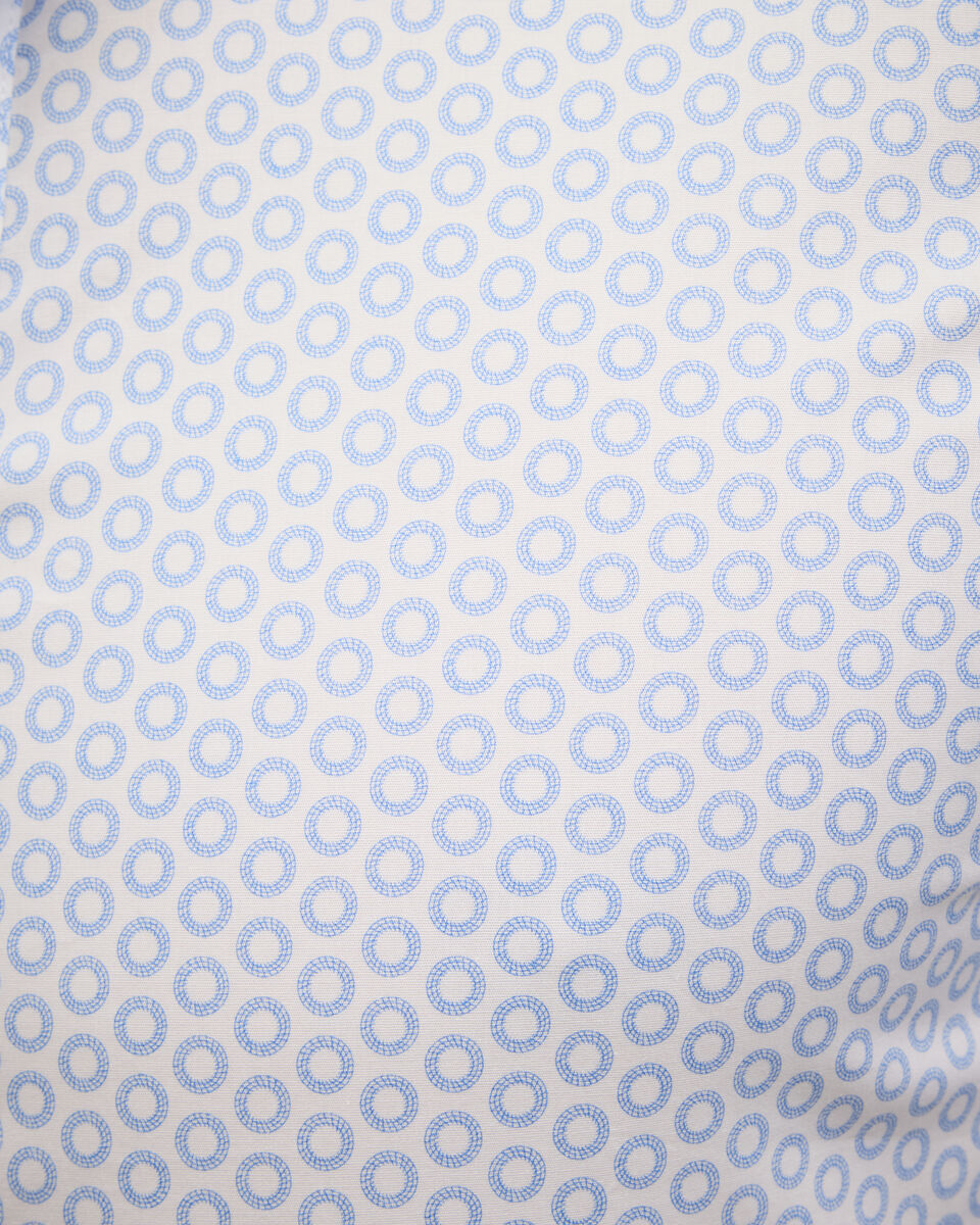 Geo print Long Sleeve Shirt, Blue, hi-res
